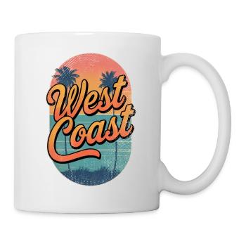 West Coast - USA, Surfing & Travel - Mug - white - Right