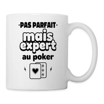 expert en poker - Mug blanc - blanc - Droite
