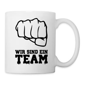 Nous sommes une équipe - Mug blanc - blanc - Droite