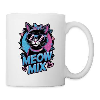 Katzenmusik 80er Jahre - Tasse - Weiß - Rechts