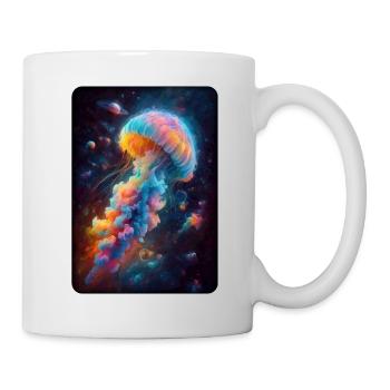 Cosmic Jellyfish Artwork - Mug - white - Right