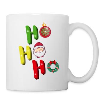 Ho Ho Ho funny Santa Claus - Mug - white - Right