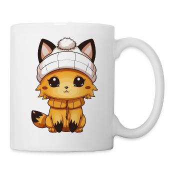 Fuchs Comic - Tasse - Weiß - Rechts