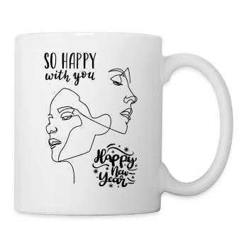 happy new year 2025 - Mug blanc - blanc - Droite