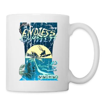 Endless summer Kiteboarding - Tasse - Weiß - Rechts