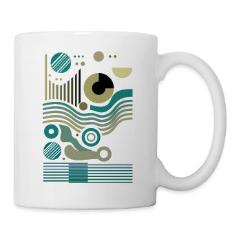 Design "Fractal Pulse" - Tasse - Weiß - Rechts