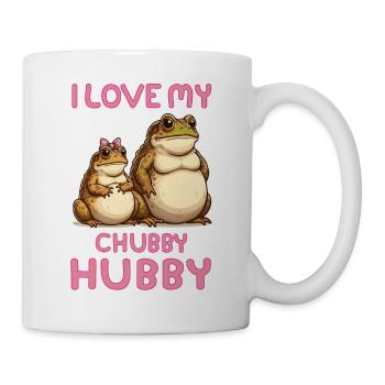 I love my Chubby Hubby - Tasse - Weiß - Rechts