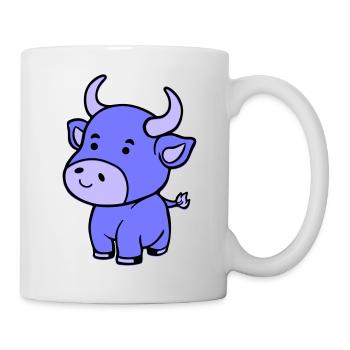 bébé vache - Mug blanc - blanc - Droite