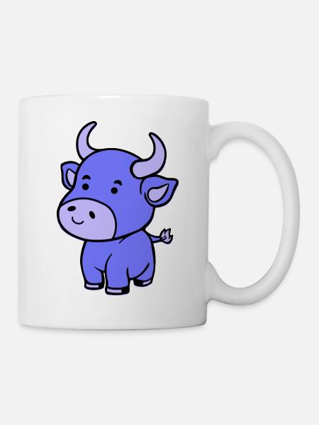 cow baby - Tasse - Weiß