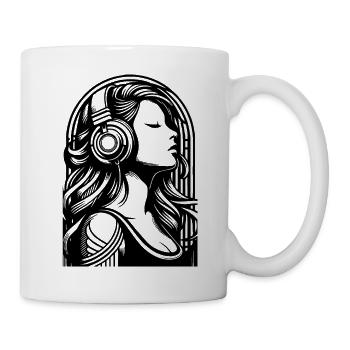 Lebendige Musik - Tasse - Weiß - Rechts