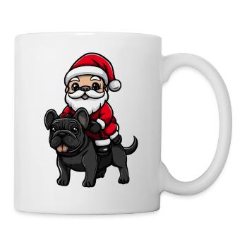French Buldog Dog Santa Claus - Mug - white - Right