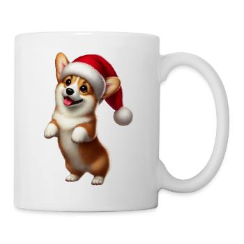 Christmas Corgi - Tasse - Weiß - Rechts