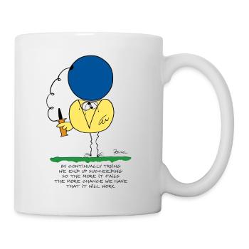 By continually trying... (English version) - Mug - white - Right