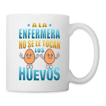 The nurse does not touch her balls - Mug - white - Right