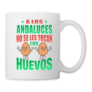 Andalusier rühren ihre Eier nicht an - Tasse - Weiß - Rechts