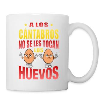 Les Cantabres ne touchent pas à leurs œufs - Mug blanc - blanc - Droite