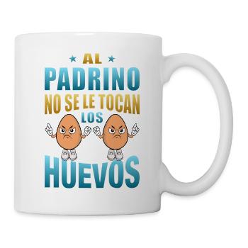 Le parrain ne touche pas à ses œufs - Mug blanc - blanc - Droite
