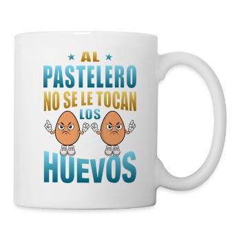 Le pâtissier ne touche pas à ses œufs - Mug blanc - blanc - Droite