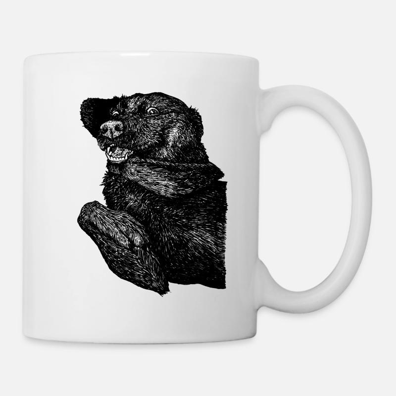 Drôle de labrador (fou) - Mug blanc - blanc