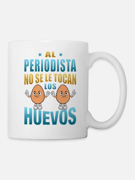 Al periodista no se le tocan los huevos - Kop/krus - hvid