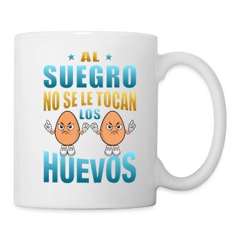Le beau-père ne touche pas à ses couilles - Mug blanc - blanc - Droite