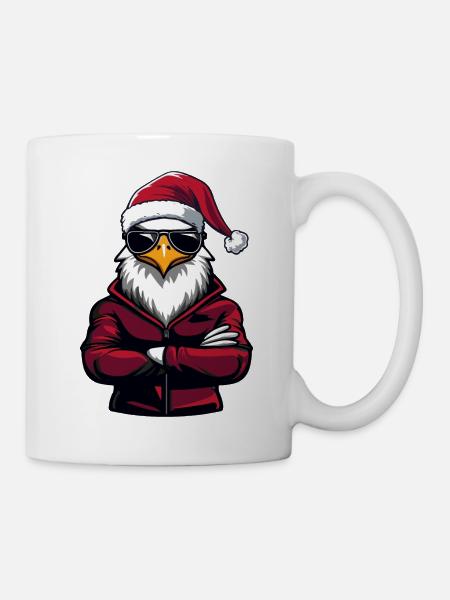 adler santa - Tasse - Weiß