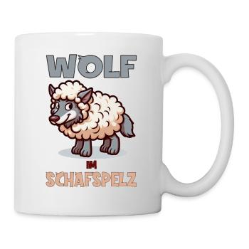 Wolf in sheep's clothing - Mug - white - Right