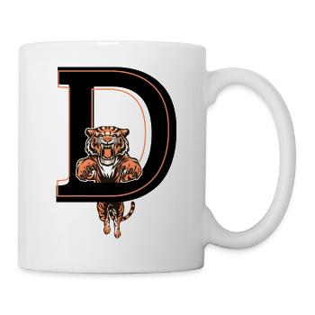 Tiger Brief - Geschenkidee - Tasse - Weiß - Rechts