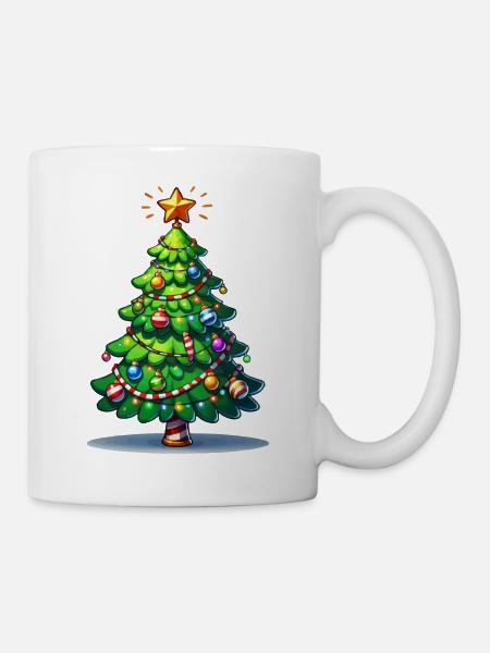 Tannenbaum - Tasse - Weiß