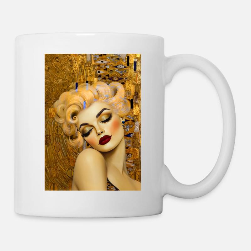 Klimt et Marilyn - Mug blanc - blanc