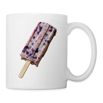 Blaubeer Eis am Stil - Tasse - Weiß - Rechts