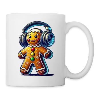 Gingerbread Music Lebkuchenmann - Tasse - Weiß - Rechts
