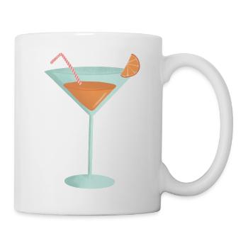 orange cocktail - Mug - white - Right