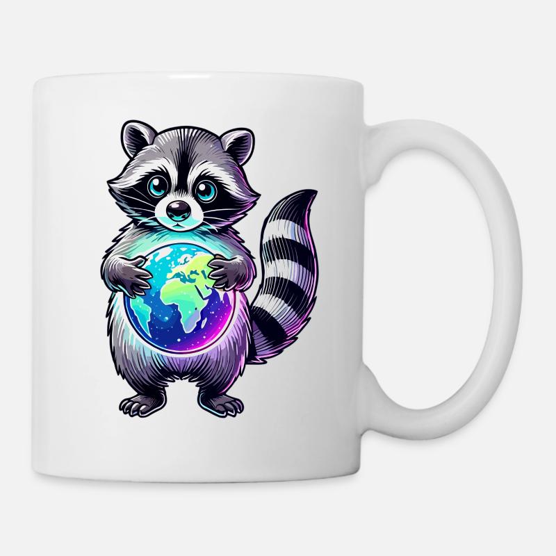 cute raccoon - Mug - white