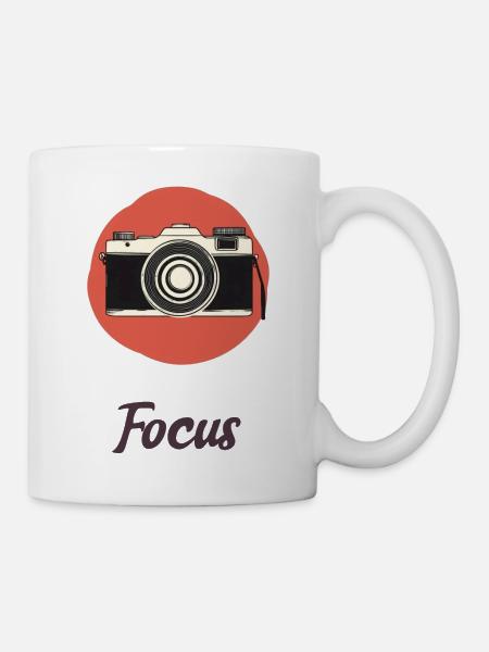 Minimalist Camera Design Simple Modern Gift - Mug - white