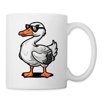 Gans Comic Cool - Tasse - Weiß - Rechts