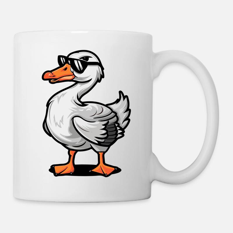 Gans Comic Cool - Tasse - Weiß
