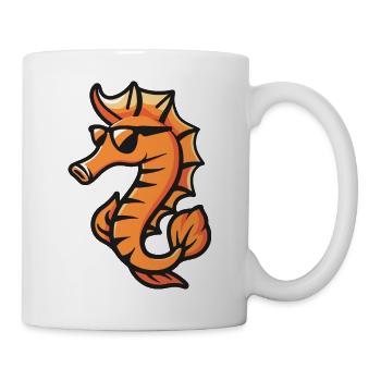 Seahorse Comic Cool - Mug - white - Right