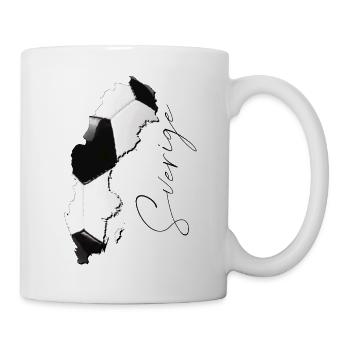 Carte de la Suède encadrée Real Football SE - Mug blanc - blanc - Droite
