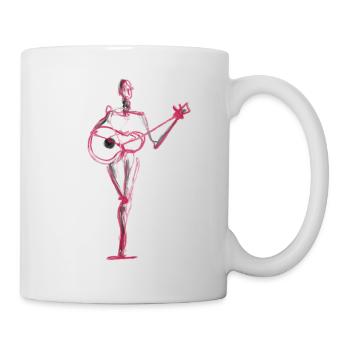 Gitarre - Tasse - Weiß - Rechts