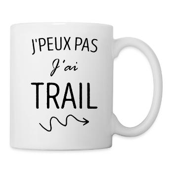 Ich kann nicht, ich habe eine Spur - Tasse - Weiß - Rechts