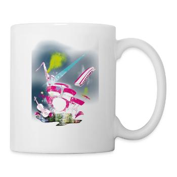 Instruments de musique - Mug blanc - blanc - Droite