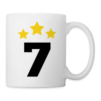 7 ans étoile - cadeau de 7e anniversaire - Mug blanc - blanc - Droite