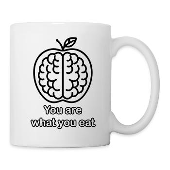 Apple Brain - You are what you eat design - Mug - white - Right