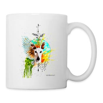 Windhund Palomo - Tasse - Weiß - Rechts