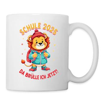 Kinder Schulkind 2025 Junge Einschulung Mädchen - Tasse - Weiß - Rechts
