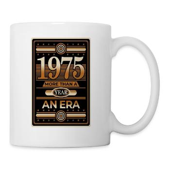 1975 Plus d’un an - Mug blanc - blanc - Droite