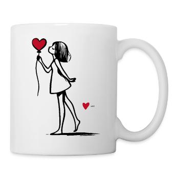 LOVE - Tasse - Weiß - Rechts