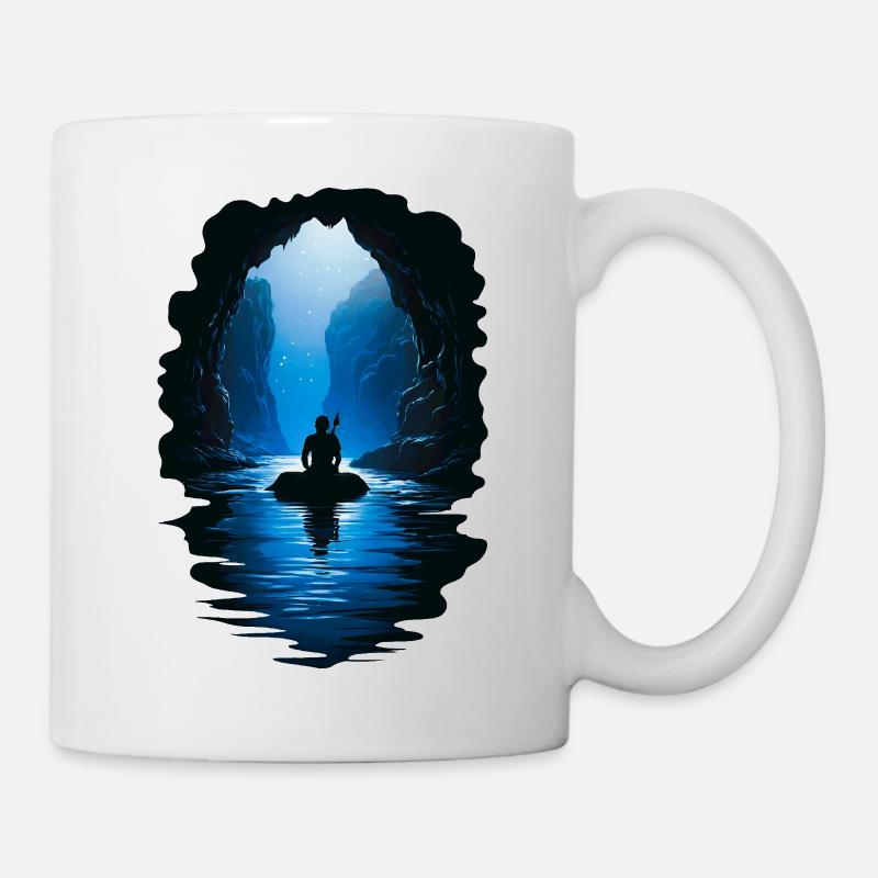 Der Reisende der Höhle - Tasse - Weiß