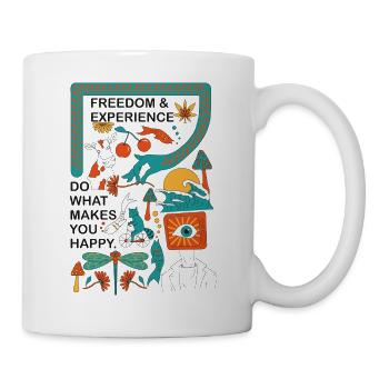 Freedom & experiences - Tasse - Weiß - Rechts